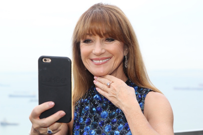 jane seymour blue diamond ring