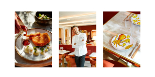Cuisine méditerranéenne, vaisselle toscane, déco chaleureuse et chef souriant chez Laïa Monceau à Paris 8e