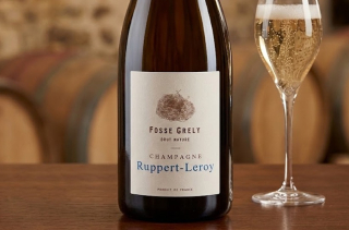 La cuvée Fosse-Grely du Champagne Ruppert-Leroy à Essoyes.